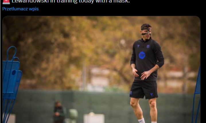 Tak wygląda Robert Lewandowski W MASCE NA TRENINGU Barcelony!